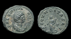 Salonina, Antoninianus, Fecunditas with Child reverse
